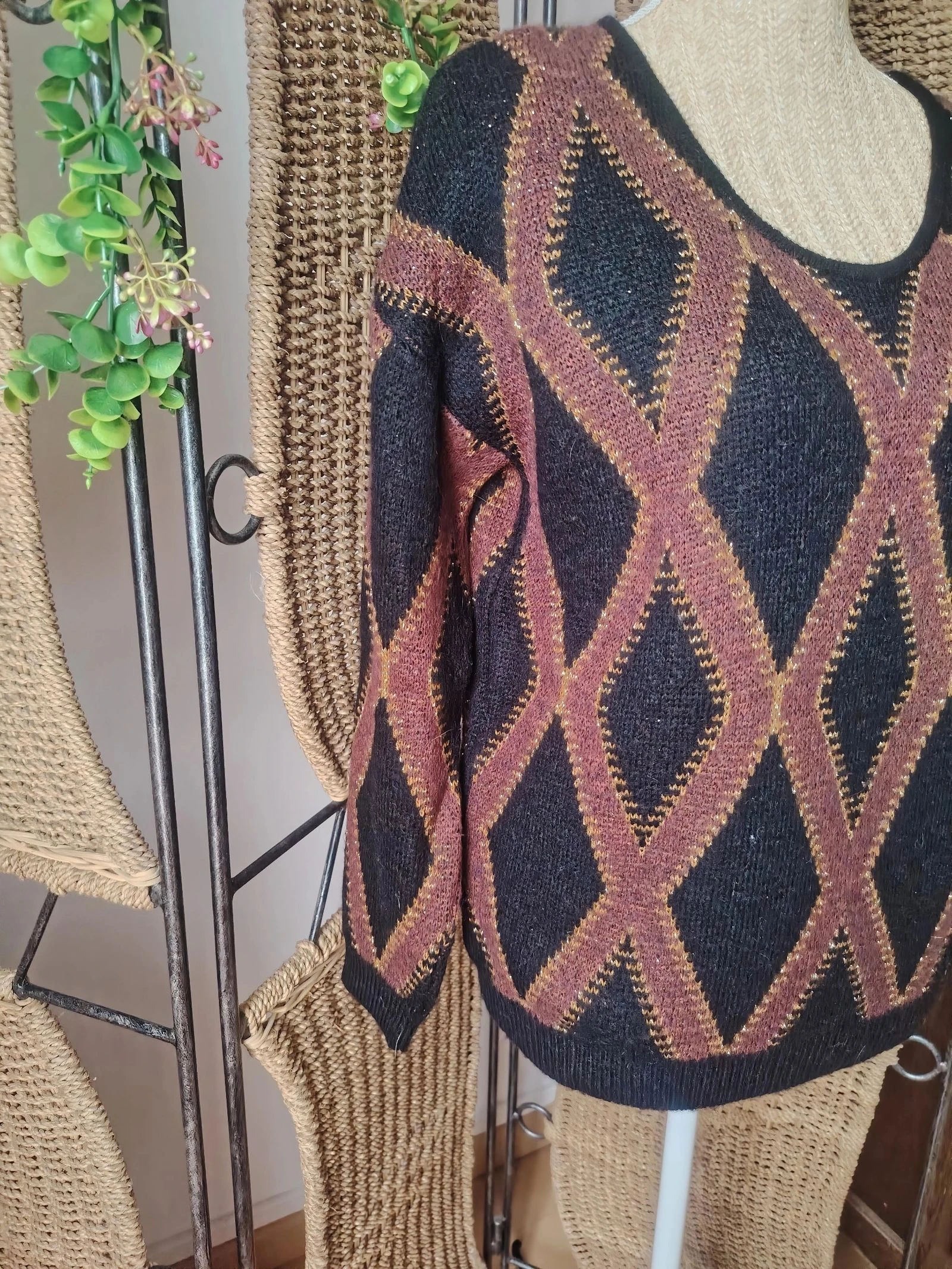 Pull motif géométrique femme 34 Bonobo  – photo 3